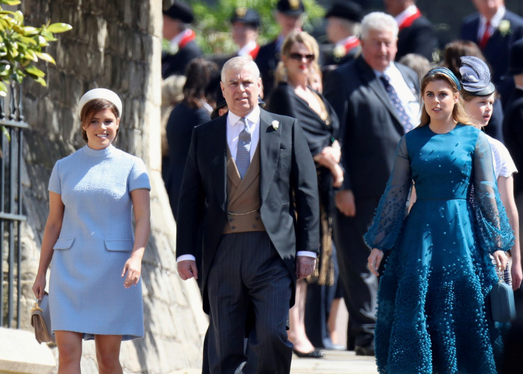 Princess Eugenie, Prince Andrew, and Princess Beatrice