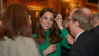 Britain's Catherine, Duchess of Cambridge attends a reception to mark 70 years of the NATO Alliance, hosted by Britain's Queen Elizabeth, at Buckingham Palace, in London, Britain, December 3, 2019. Yui Mok/Pool via REUTERS