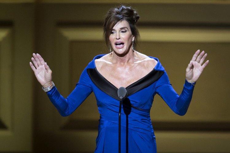 FILE PHOTO: Former Olympian Caitlyn Jenner speaks on stage at the Glamour Women of the Year Awards where she receives an award, in the Manhattan borough of New York