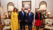 Britain's Prince Charles and Camilla, Duchess of Cornwall, meet with U.S. President Donald Trump and first lady Melania Trump, ahead of the NATO summit, at Clarence House, London, Britain December 3, 2019. Victoria Jones/Pool via REUTERS