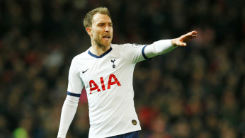 Tottenham Hotspur's Christian Eriksen reacts 