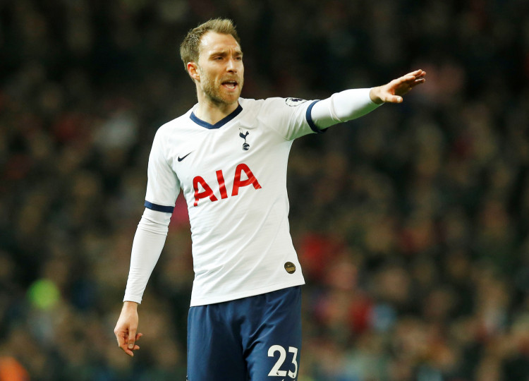 Tottenham Hotspur's Christian Eriksen reacts 