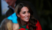 Britain's Catherine, Duchess of Cambridge, visits Peterley Manor Farm in Buckinghamshire