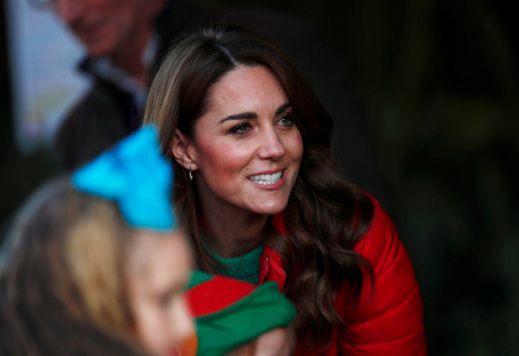 Britain's Catherine, Duchess of Cambridge, visits Peterley Manor Farm in Buckinghamshire