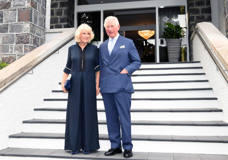 Britain’s Prince Charles and Camilla, Duchess of Cornwall pose for a photograph at a reception hosted by the Governor General Patsy Reddy at Government House in Auckland, New Zealand November 19, 2019. REUTERS/Tracey Nearmy/Pool