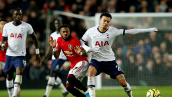Tottenham Hotspur's Dele Alli in action with Manchester United's Fred 