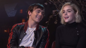 Ross Lynch and Kiernan Shipka of 'Chilling Adventures of Sabrina'
