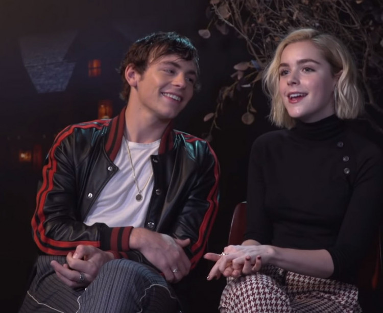 Ross Lynch and Kiernan Shipka of 'Chilling Adventures of Sabrina'