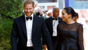 Britain's Prince Harry and Meghan, Duchess of Sussex attend the European premiere of 