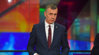 Plaid Cymru leader Adam Price stands before the start of the Channel 4 News' General Election climate debate at ITN Studios in Holborn, central London, Britain November 28, 2019. Kirsty O'Connor/Pool via REUTERS
