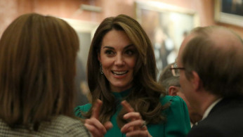 NATO leaders attend a reception at Buckingham Palace in London
