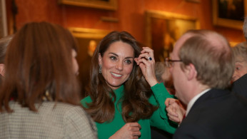 NATO leaders attend a reception at Buckingham Palace in London