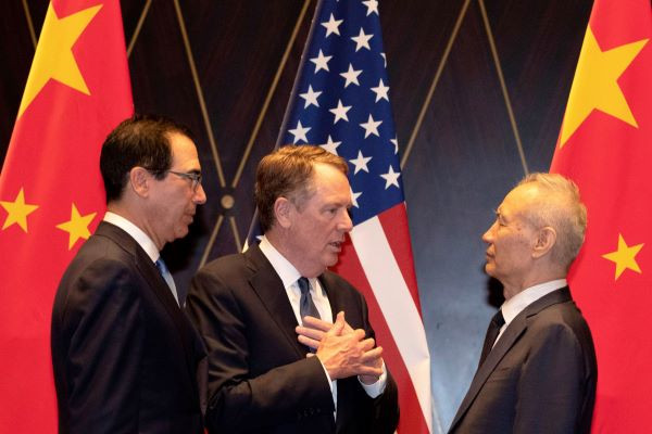 U.S. Trade Representative Lighthizer and Treasury Secretary Mnuchin meet China Vice Premier Liu in China