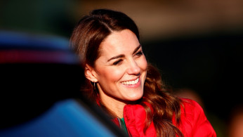 Britain's Catherine, Duchess of Cambridge, visits Peterley Manor Farm in Buckinghamshire
