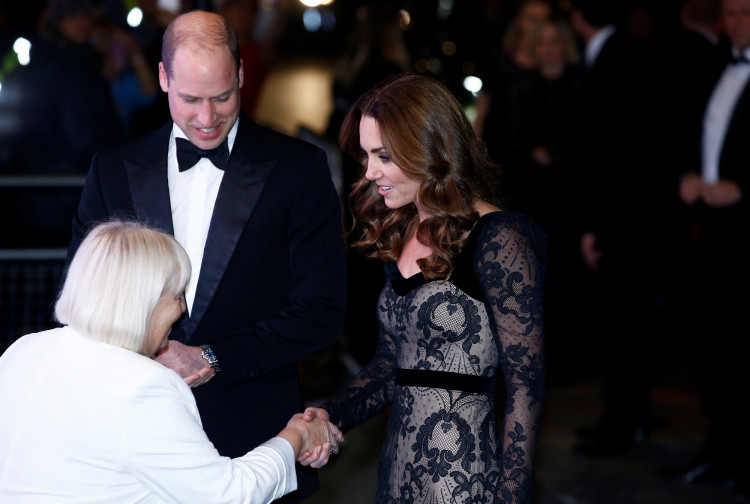 Britain's Prince William, Duke of Cambridge, and Catherine, Duchess of Cambridge, arrive at the Royal Variety Performance in London