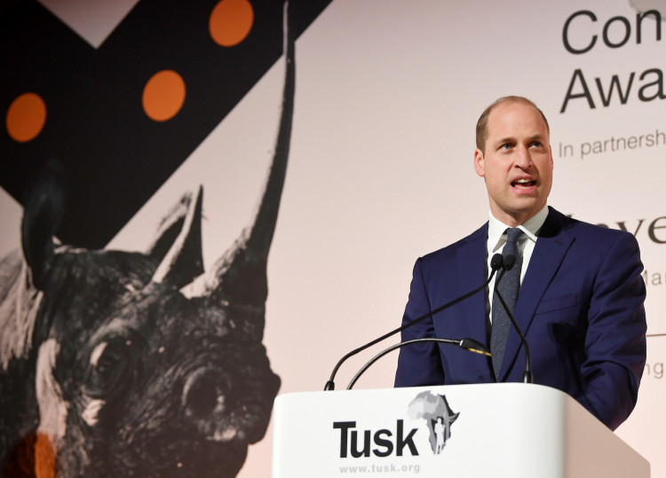 Britain's Prince William, Duke of Cambridge delivers a speech at the Tusk Conservation Awards in London, Britain, November 21, 2019. REUTERS/Toby Melville/Pool