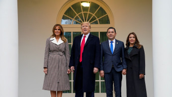 U.S. President Trump welcomes Guatemala's President Morales at the White House in Washington