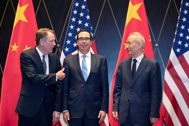 U.S. Trade Representative Lighthizer and Treasury Secretary Mnuchin meet China Vice Premier Liu in China