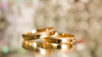 Two gold-colored rings.