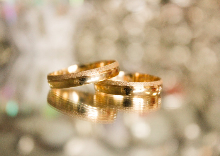 Two gold-colored rings.