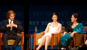 Sam Heughan, Caitriona Balfe and Diana Gabaldon Outlander Premiere in NY