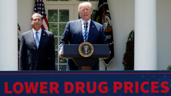 FILE PHOTO: U.S. President Trump delivers a speech about lowering prescription drug prices from the Rose Garden at the White House in Washington