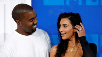 FILE PHOTO: Kim Kardashian and Kanye West arrive at the 2016 MTV Video Music Awards in New York
