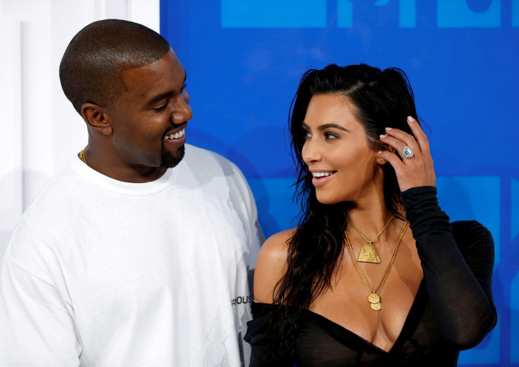 FILE PHOTO: Kim Kardashian and Kanye West arrive at the 2016 MTV Video Music Awards in New York