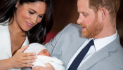 FILE PHOTO: Britain's Prince Harry and Meghan, Duchess of Sussex with their baby son at Windsor Castle