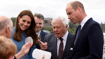FILE PHOTO: Britain's Prince William and Catherine, Duchess of Cambridge, attend ship naming ceremony in Birkenhead
