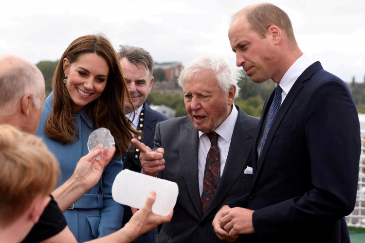 FILE PHOTO: Britain's Prince William and Catherine, Duchess of Cambridge, attend ship naming ceremony in Birkenhead
