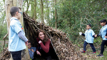 FILE PHOTO: Britain's Catherine, Duchess of Cambridge, visits the Scout's headquarters at Gilwell Park
