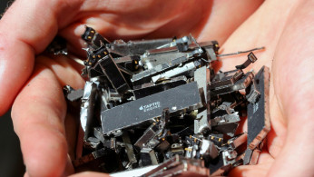 Taptic Touch modules are removed from iPhones at Apple Inc's iPhone facility in Austin, Texas, U.S.