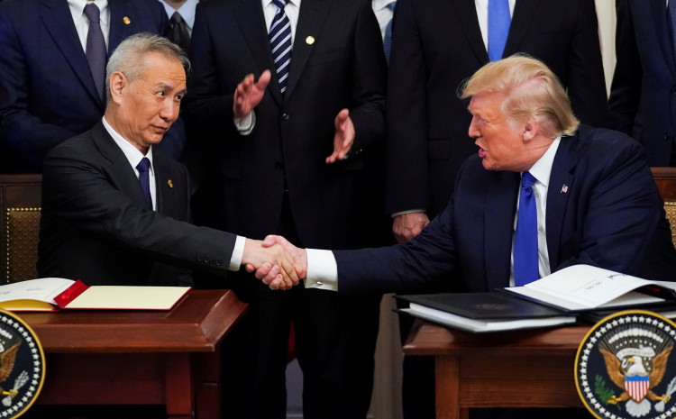 China-US phase one signing