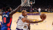 NBA: Detroit Pistons at Los Angeles Lakers