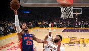 NBA: Detroit Pistons at Los Angeles Lakers