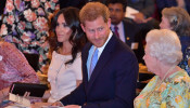 Prince Harry, Meghan Markle, and Queen Elizabeth II