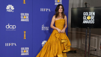 77th Golden Globe Awards - Photo Room - Beverly Hills, California, U.S., January 5, 2020 - Sandra Bullock poses backstage. REUTERS/Mike Blake