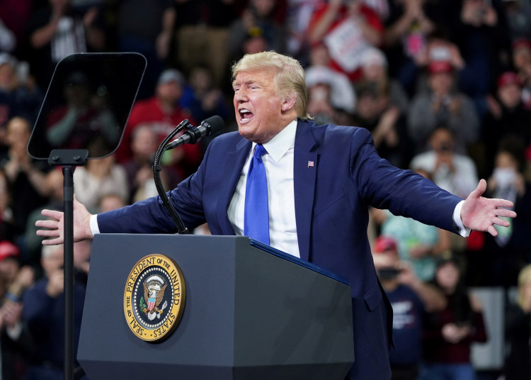 U.S. President Donald Trump holds a campaign rally at the University of Wisconsin-Milwaukee