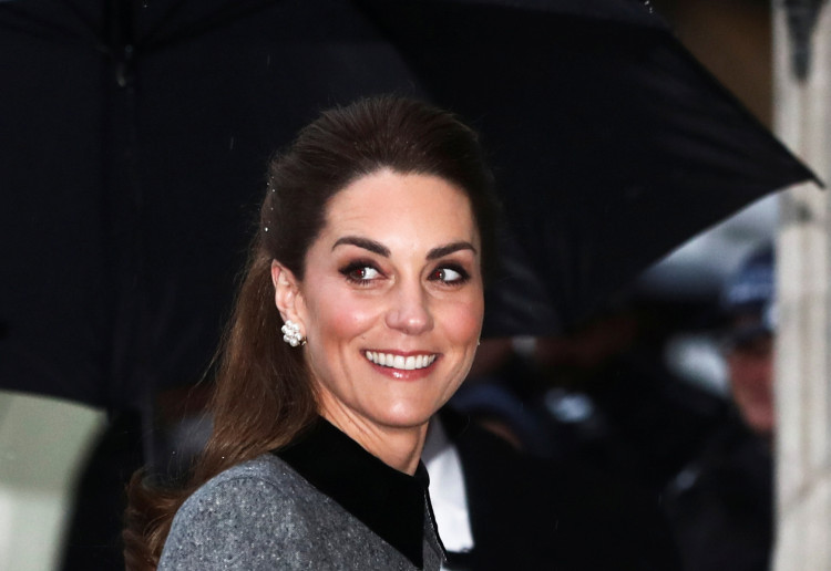 Catherine, Duchess of Cambridge arrives for the Holocaust Memorial Day Commemorative Ceremony in Westminster, London