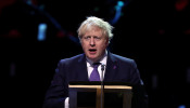 Prime Minister Boris Johnson speaks at the UK Holocaust Memorial Day Commemorative Ceremony in Westminster in London