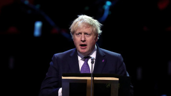 Prime Minister Boris Johnson speaks at the UK Holocaust Memorial Day Commemorative Ceremony in Westminster in London