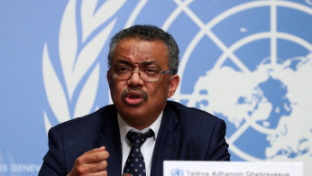Director-General of the World Health Organization (WHO) Tedros Adhanom Ghebreyesus speaks during a news conference on the situation of the coronavirus at the United Nations, in Geneva