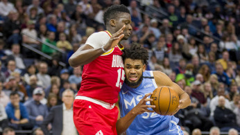 NBA: Houston Rockets at Minnesota Timberwolves