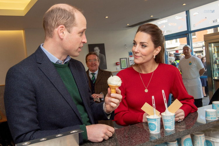 Prince William, Duke of Cambridge and Catherine, Duchess of Cambridge visit Joe’s Ice Cream Parlour in the Mumbles Swansea