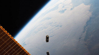 Two CubeSats, part of a constellation built and operated by Planet Labs Inc. to take images of Earth, were launched from the International Space Station