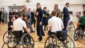 Britain's Prince William, and Catherine, Duchess of Cambridge are seen during a visit to the Defence Medical Rehabilitation Centre (DMRC) in Nottinghamshire