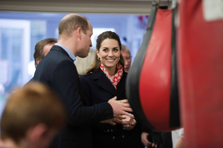 Britain's Prince William and Catherine visit Bulldogs boxing club in Port Talbot