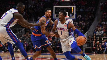 NBA: New York Knicks at Detroit Pistons