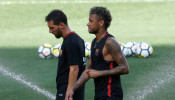FILE PHOTO: Football Soccer - Barcelona training